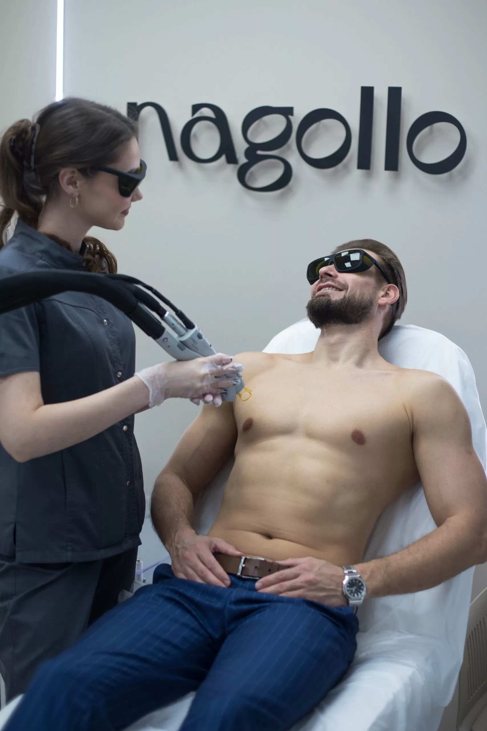 Эпиляция шеи мужская